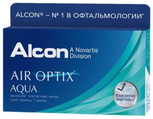 Контактные линзы Alcon Air Optix Plus HydraGlyde, 6 шт.